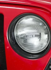 Kentrol Headlight Bezels Pair Powdercoat Black for Jeep TJ 1997-2006                                     - 50543 - Image 6