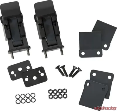 Kentrol Hood Catch Pair TJ Style Powdercoat Black for Jeep CJ | YJ 1942-1995 - 50563
