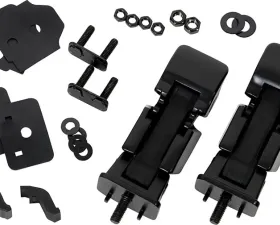 Kentrol Hood Catch Pair Powdercoat Black Jeep JK 2007-2018