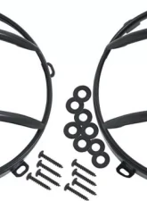 Kentrol Euro Headlight Guards Pair Powdercoat Black for Jeep JK 2007-2018                                     - 50573 - Image 5