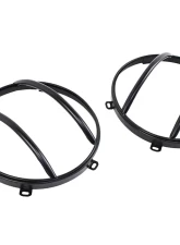 Kentrol Euro Headlight Guards Pair Powdercoat Black for Jeep JK 2007-2018                                     - 50573 - Image 2