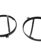 Kentrol Euro Headlight Guards Pair Powdercoat Black for Jeep JK 2007-2018                                     - 50573 - Image 3