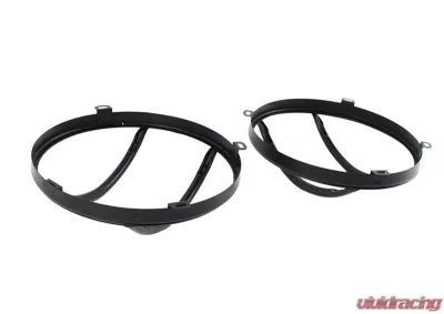 Kentrol Euro Headlight Guards Pair Powdercoat Black for Jeep JK 2007-2018 - 50573