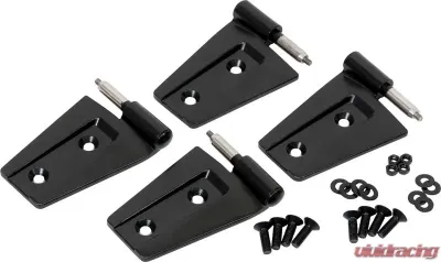 Kentrol Door Hinge Set 4 Pieces Powdercoat Black for Jeep JK 2007-2018 - 50575