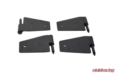 Kentrol Door Hinge Set 4 Pieces Powdercoat Black for Jeep JK 2007-2018 - 50575
