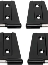Kentrol Door Hinge Set 8 Pieces for Jeep JK 2007-2018, Powdercoat Black                                     - 50576 - Image 5