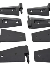 Kentrol Door Hinge Set 8 Pieces for Jeep JK 2007-2018, Powdercoat Black                                     - 50576 - Image 2