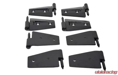 Kentrol Door Hinge Set 8 Pieces for Jeep JK 2007-2018, Powdercoat Black - 50576