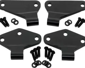 Kentrol Body Door Hinge Set 4 Pieces Powdercoat Black for Jeep JK 2007-2018