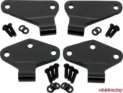 Kentrol Body Door Hinge Set 4 Pieces Powdercoat Black for Jeep JK 2007-2018 - 50580
