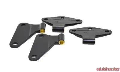 Kentrol Body Door Hinge Set 4 Pieces Powdercoat Black for Jeep JK 2007-2018 - 50580