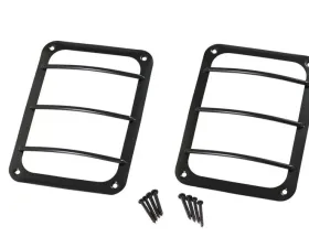 Kentrol Taillight Guard Pair Powdercoat Black for Jeep JK 2007-2018