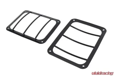 Kentrol Taillight Guard Pair Powdercoat Black for Jeep JK 2007-2018 - 50582
