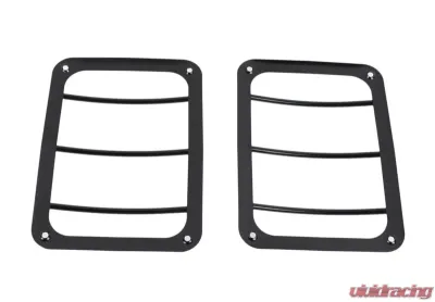 Kentrol Taillight Guard Pair Powdercoat Black for Jeep JK 2007-2018 - 50582