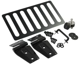 Kentrol Hood Kit w/o Hood Catch Powdercoat Black for Jeep JK 2007-2018 50588WHC