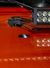 Kentrol Hood Bumper Deletes Black Powdercoat Stainless Steel for Jeep JK | TJ 1997-2019                                     - 50723 - Image 3