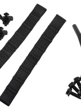Kentrol Door Strap Kit Black Powdercoat Stainless Steel for Jeep CJ | YJ 1976-1995                                     - 50725 - Image 4