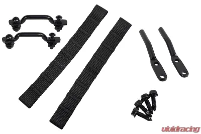 Kentrol Door Strap Kit Black Powdercoat Stainless Steel for Jeep CJ | YJ 1976-1995 - 50725
