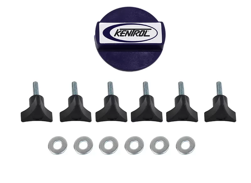 とっこ Kentrol 70009 Textured Black Hardtop Screws for Jeep TJ | JK