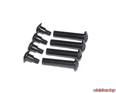 Kentrol Replacement Hood Catch Rubbers Pair Textured Black for Jeep JK 2007-2018 - 70071