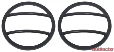 Kentrol Headlight & Marker Cover Set, 6 Pieces, Textured Black for Jeep JK 2007-2018 - 80013