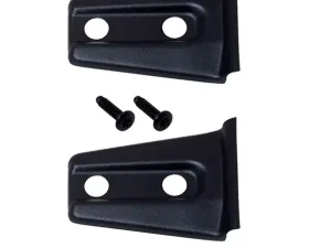 Kentrol Hood Hinge Overlays Pair Textured Black for Jeep JK 2007-2018