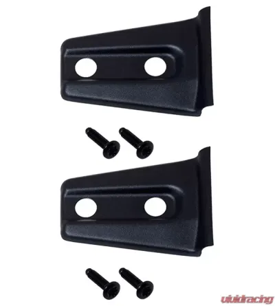 Kentrol Hood Hinge Overlays Pair Textured Black for Jeep JK 2007-2018 - 80019