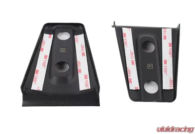 Kentrol Hood Hinge Overlays Pair Textured Black for Jeep JK 2007-2018 - 80019
