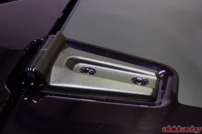 Kentrol Hood Hinge Overlays Pair Textured Black for Jeep JK 2007-2018 - 80019