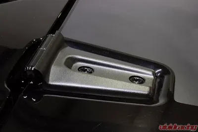 Kentrol Hood Hinge Overlays Pair Textured Black for Jeep JK 2007-2018 - 80019