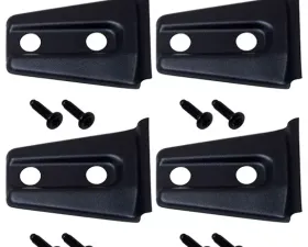 Kentrol Door Hinge Overlays 4 Pieces Textured Black for Jeep JK 2007-2018