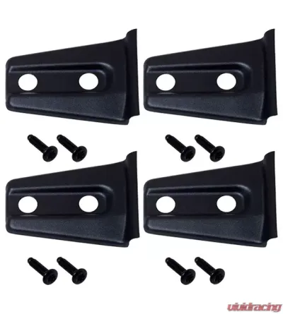 Kentrol Door Hinge Overlays 4 Pieces Textured Black for Jeep JK 2007-2018 - 80020
