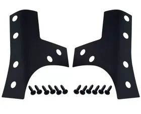 Kentrol Windshield Support Overlays Pair Textured Black for Jeep JK 2007-2018