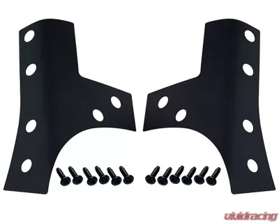 Kentrol Windshield Support Overlays Pair Textured Black for Jeep JK 2007-2018 - 80074