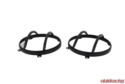 Kentrol Euro Headlight Guards Pair Textured Black for Jeep JK 2007-2018 - 80573
