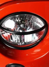 Kentrol Euro Headlight Guards Pair Textured Black for Jeep JK 2007-2018                                     - 80573 - Image 9