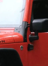 Kentrol Windshield Supports Pair Textured Black for Jeep JK 2007-2018                                     - 80574 - Image 7
