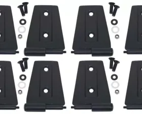 Kentrol Door Hinge Set 8 Pieces for Jeep JK 2007-2018 Textured Black Finish