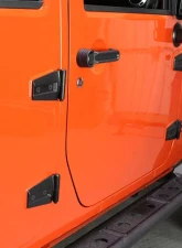Kentrol Door Hinge Set 8 Pieces for Jeep JK 2007-2018 Textured Black Finish                                     - 80576 - Image 7