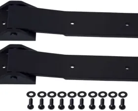 Kentrol Tailgate Hinge Pair Textured Black Jeep JK 2007-2018
