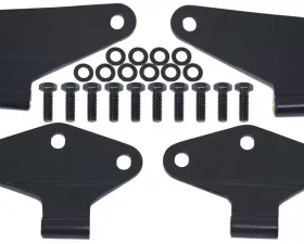 Kentrol Body Door Hinge Set 4 Pieces Textured Black for Jeep JK 2007-2018