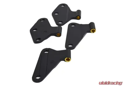 Kentrol Body Door Hinge Set 4 Pieces Textured Black for Jeep JK 2007-2018 - 80580