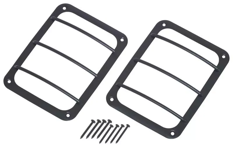 Kentrol Taillight Guard Pair Textured Black Jeep JK 2007-2018 - 80582