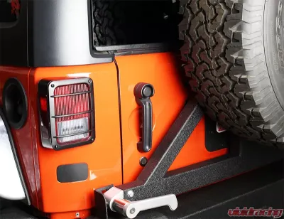 Kentrol Taillight Guard Pair Textured Black Jeep JK 2007-2018 - 80582