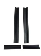 Kentrol Entry Guards 4-Piece Set for 2007-2018 Jeep JK, Textured Black Finish                                     - 80585 - Image 2