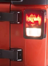 Kentrol Heritage Taillight Guard Textured Black Jeep JK 2007-2018                                     - 80702 - Image 8