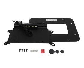Kentrol BackSide License Plate Mount with LEDs, Textured Black, Jeep JK 2007-2018