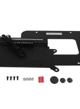 Kentrol BackSide License Plate Mount with LEDs, Textured Black, Jeep JK 2007-2018                                     - 80703 - Image 9