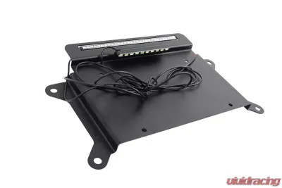 Kentrol BackSide License Plate Mount with LEDs, Textured Black, Jeep JK 2007-2018 - 80703