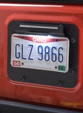 Kentrol BackSide License Plate Mount with LEDs, Textured Black, Jeep JK 2007-2018                                     - 80703 - Image 8